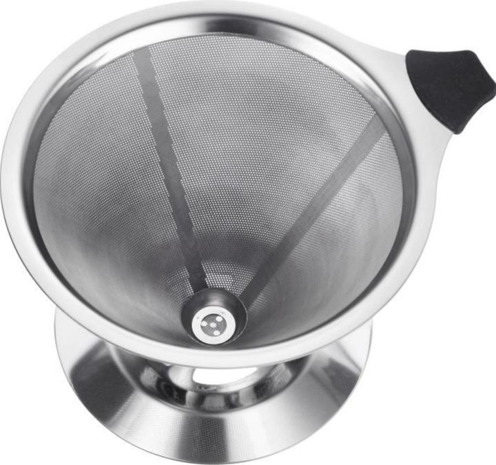 Produktbild Westmark Dauerfilter/Dripper Kaffee, mit Tassenhalterung, Brasilia, Aufsatzfläche 10 cm, 18/8 Rostfr