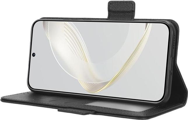 Actual product image MU Classic Litchi Leather Bookcover Series (Huawei Nova 11 Ultra, Huawei Nova 11 Pro)