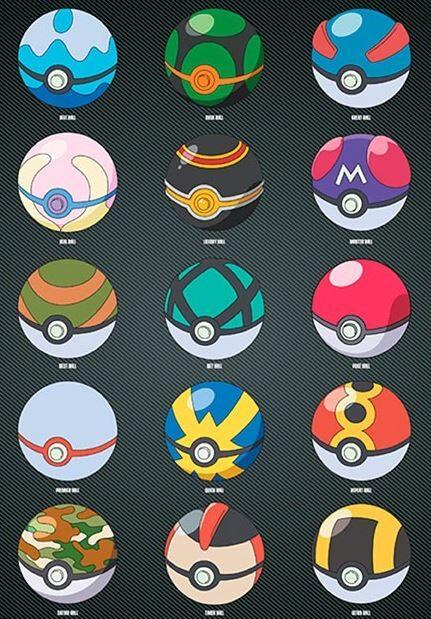 Actual product image GB Eye Pokemon Framed Poster - Pokeballs (30 x 40 cm)