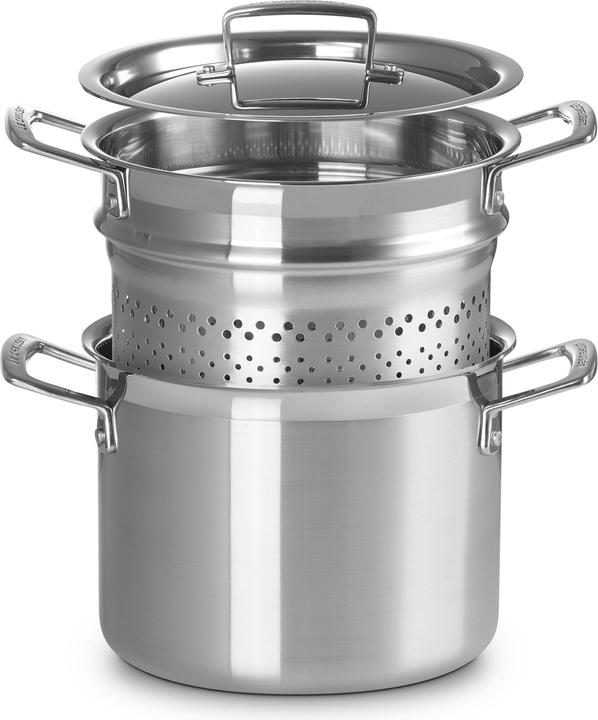 Actual product image Le Creuset Pasta pot with insert (Pot, Aluminium, Stainless steel)