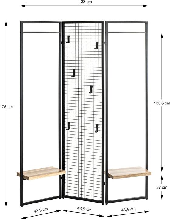 Actual product image HAKU Möbel Standgarderobe