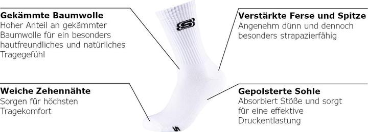Valori nutrizionali e ingredienti Skechers Tennis ammortizzato (Confezione da 2, 35 - 38)