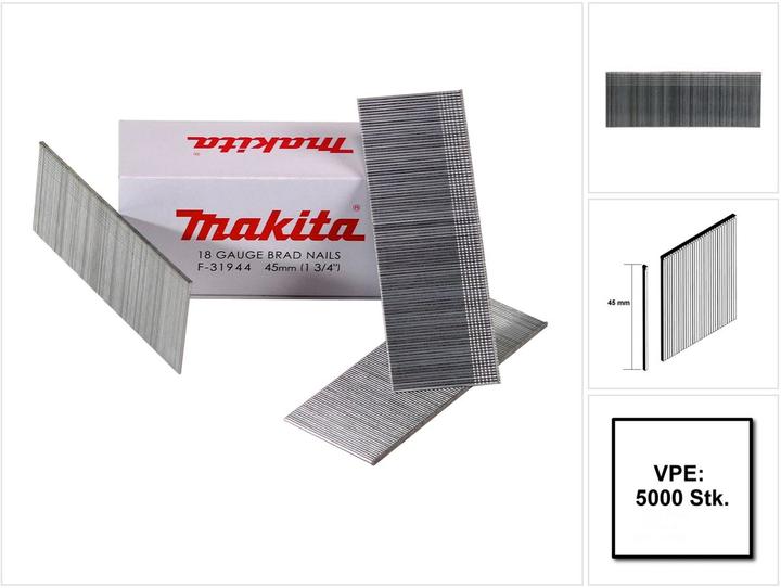Produktbild Makita Stauchkopfnagel galvanisiert Länge: 45mm für Stauchkopfnagler DBN500