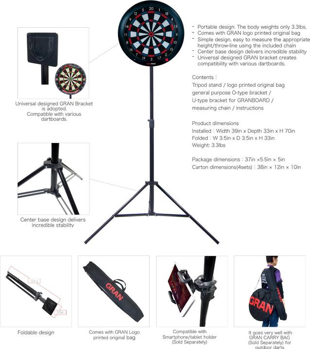 Actual product image Granboard Tripod Stand