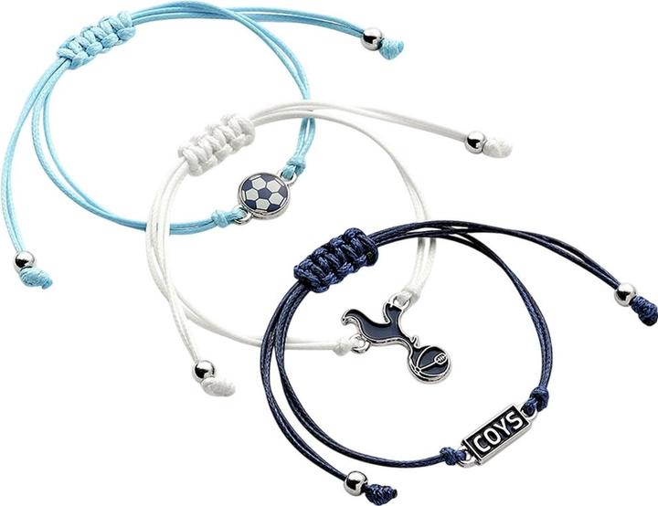 Immagine prodotto Tottenham Hotspur FC Amicizia Braccialetto Set Misura Confezione 3 (100% materiale sintetico)
