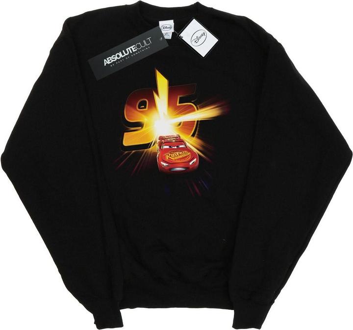 Actual product image Disney Girls Cars Lightning McQueen Burst Sweatshirt (116)