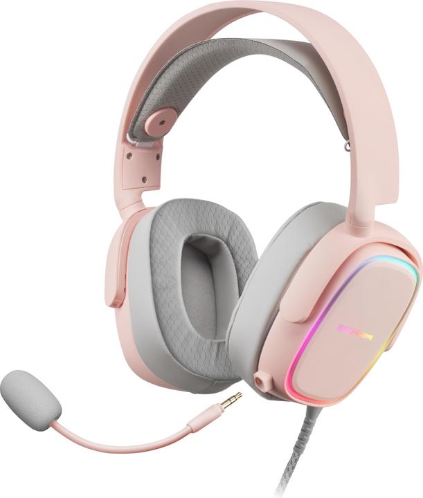 Mars Gaming Casque Micro Gamer Mhax RGB (Rose) (Filaire)