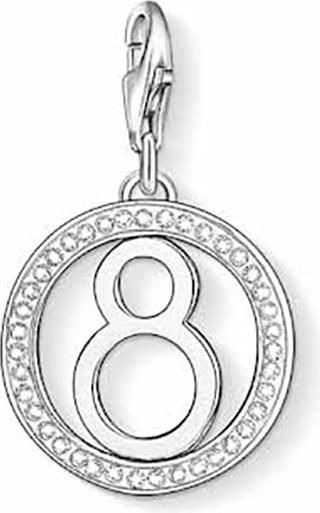 Produktbild Thomas Sabo Charm Club - Charm Glückszahl 8 mit Zirkonia 1049-051-14 (925 Sterling Silber)