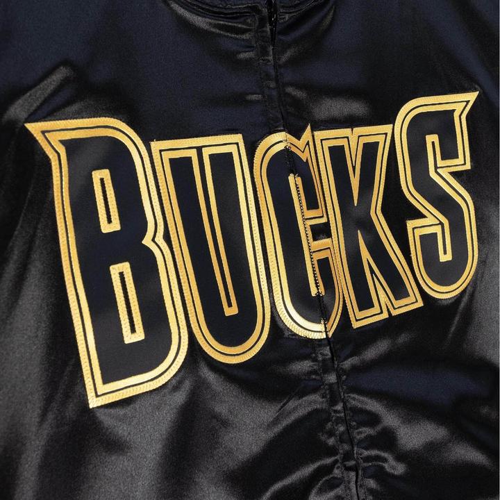 Immagine prodotto Mitchell & Ness Giacca M&N Big Face 4.0 Satin - NBA Milwaukee Bucks - XL (XL)
