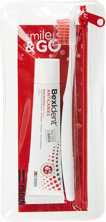 Image du produit Isdin Kit de voyage Bexident Anticaries avec dentifrice et brosse à dents 25ml