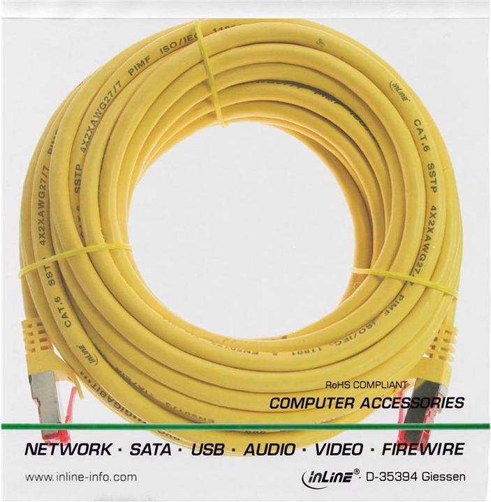 Immagine prodotto InLine Cavo patch (S/FTP, CAT6, 15 m)
