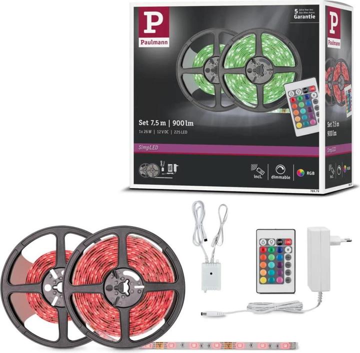 Actual product image Paulmann SimpLED Strip (RGB, 750 cm, Indoor)