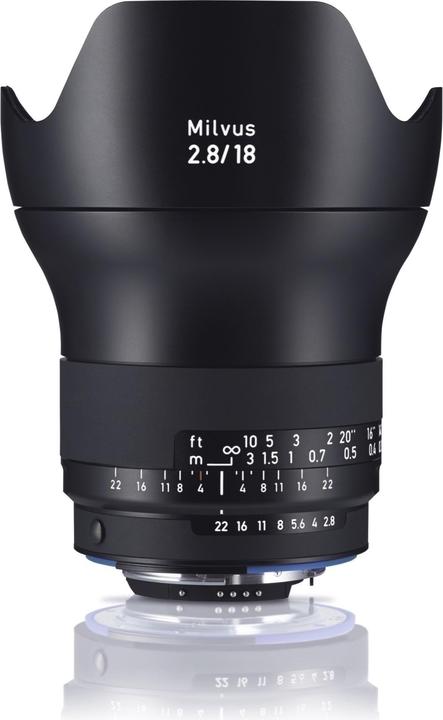 Actual product image Zeiss Milvus 2.8 / 18mm ZF.2 Nikon F (Nikon F, full size)