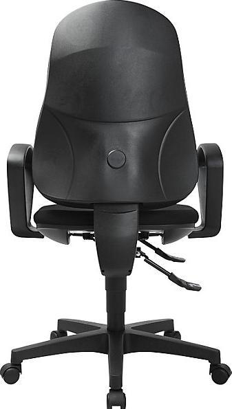 Actual product image Topstar SUPPORT SY ergonomic swivel chair, with arm rests, synchronous mechanism, black.