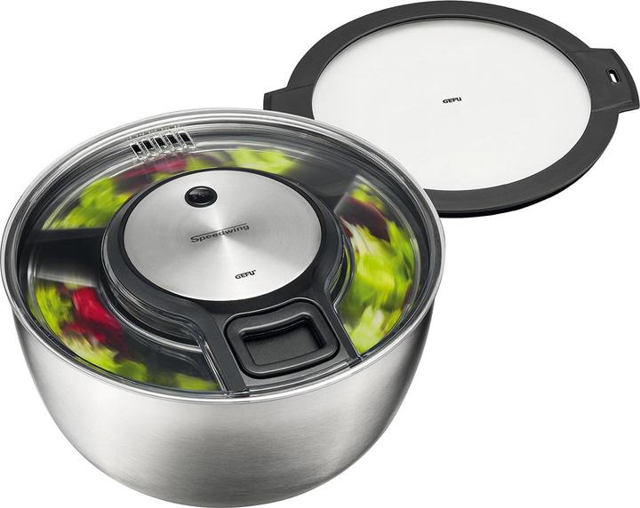 GEFU Speedwing Salatschleuder mit Frischhaltedeckel