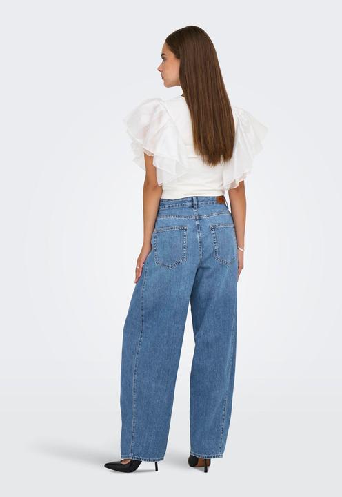 Actual product image Only ONLHORSESHOE Mittlere Taille Barrel Fit Jeans Jeans mit weitem Bein (25)