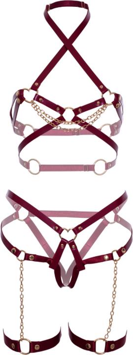 Produktbild Leg Avenue Veganes Geschirr Rot (L)