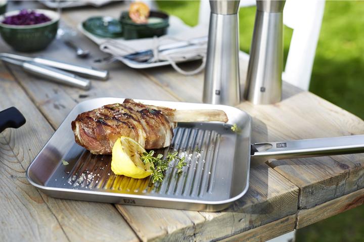 Immagine prodotto Zwilling Grillpfanne unbeschichtet (24 cm, Padella grill, Acciaio inossidabile)