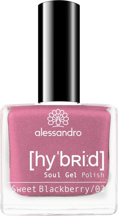 Produktbild Alessandro Hybrid Soul Gel Polish Sweet Blackberry (Sweet Blackberry, Gel-Effekt Nagellack)