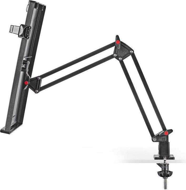 Image du produit Nedis Porte-documents Porte-documents ergonomique Entièrement mobile Support de bureau Noir Gris/Noir, ER (1 x)