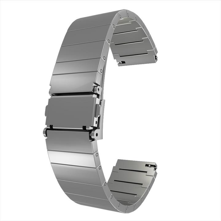 Produktbild Strap-it Luxe titanium smartwatch bandje - geschikt voor Fossil Gen 5 / Gen 5e 44mm / Gen 6 44mm - zilver (Titan)
