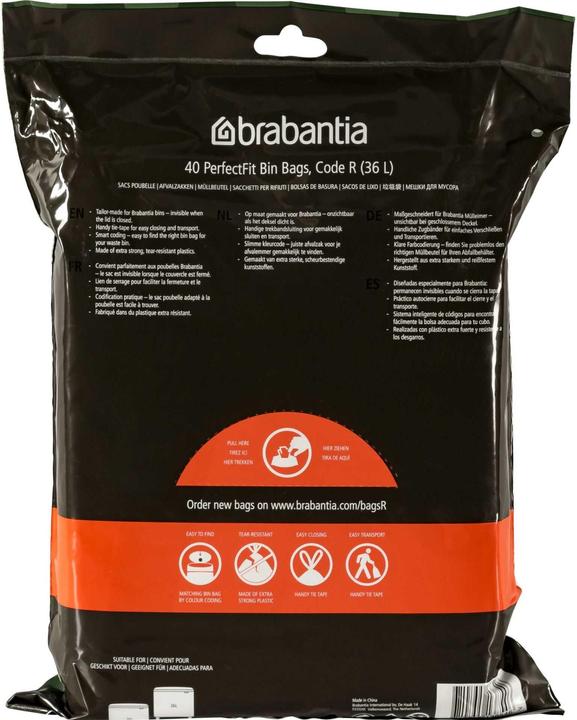 Produktbild Brabantia PerfectFit Müllbeutel Typ R, 36 L, 30 Stck (40 x, 36 l)