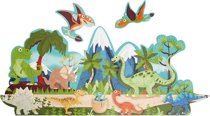 Actual product image Scratch 2in1 Floor Puzzle Dino (80 pieces)