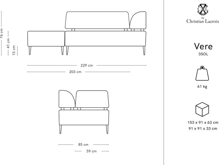 Produktbild CXL by Christian Lacroix Vere (3-Sitzer, 2-Sitzer, 4-Sitzer)