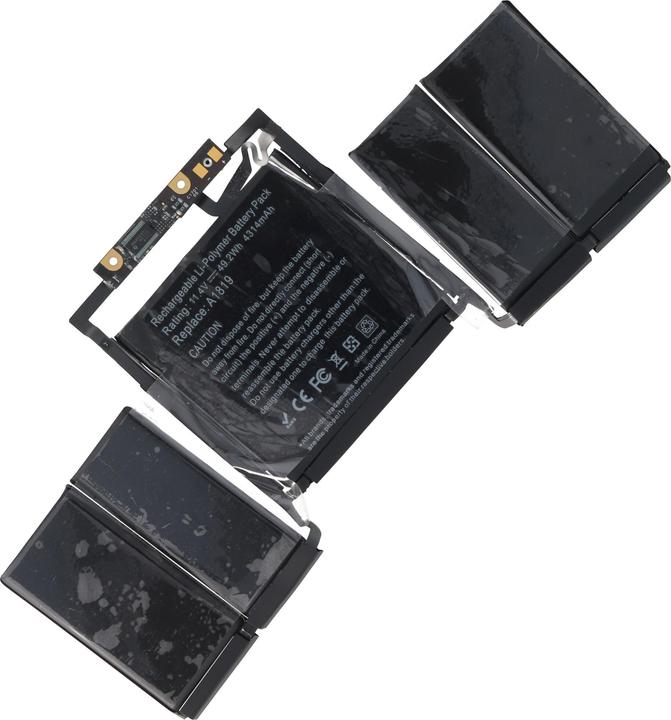 Immagine prodotto AccuCell Batteria adatta per Apple Macbook Pro 13" A1706 Retina 2016 Batteria A1819, circa 226x105x5mm (4314 mAh)