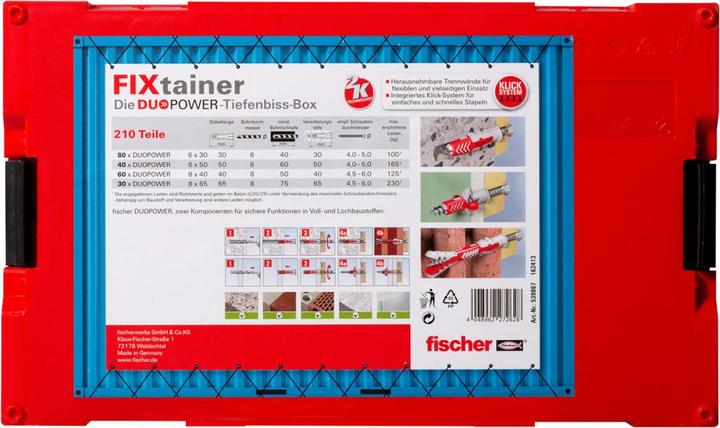 Produktbild Fischer FIXtainer - DuoPower kurz/lang (210) (210 Stk.)