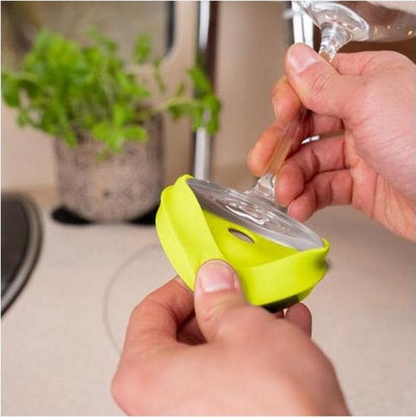 Image du produit Silwy Magnet-Kondom für Stielgläser Gelb (1 x)