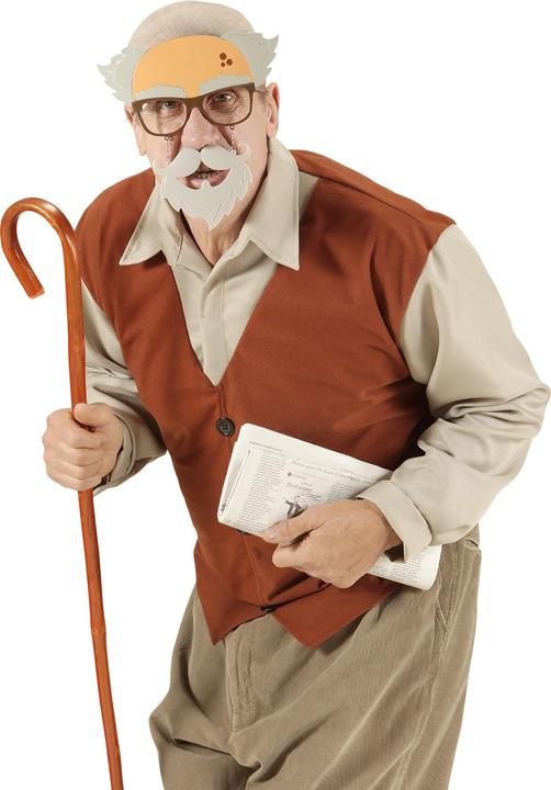 Actual product image Widmann Brille Alter Mann Mit Schnauz- Und Kinnbart