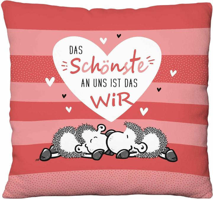 Immagine prodotto Sheepworld Plüschkissen Motiv 'Das Schönste an uns'