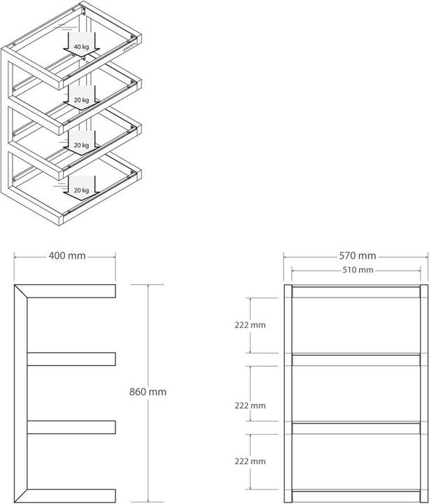 Immagine prodotto NorStone Esse HiFi (57 x 40 x 86 cm)
