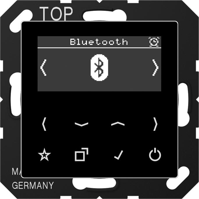 JUNG Smart Radio DABABTSW DAB+ w. Bluetooth (DAB+, VHF, Bluetooth, Wi-Fi)