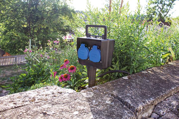 Immagine prodotto As - Schwabe Presa di corrente da giardino a 2 ganci con timer