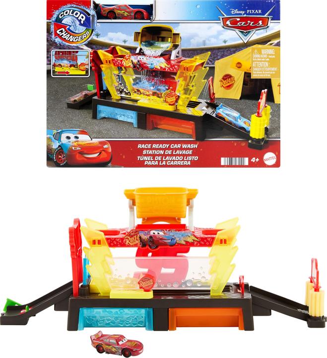 Actual product image Disney Pixar Cars Color Changers Lightning McQueen Autowaschanlage