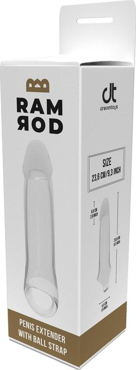 Produktbild Dreamtoys Dream Toys Ramrod 22,35 cm Extender With Ball Strap Clear