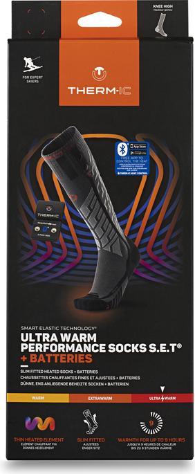 Produktbild Therm-ic Ultra Warm Performance Socken S.E.T. SPack 1400 BT (Grösse: 45.0 - 47.0, grey/or (45 - 47)