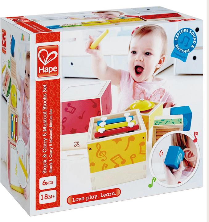 Immagine prodotto Hape Cubo per l'accatastamento della musica (Tedesco)