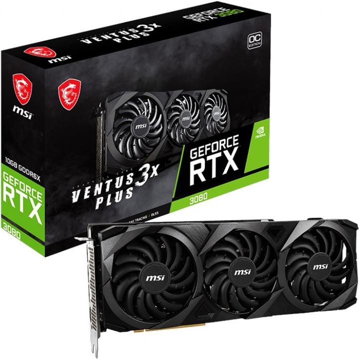 Image du produit MSI GeForce RTX 3080 Ventus 3X Plus 10G OC LHR (10 Go)