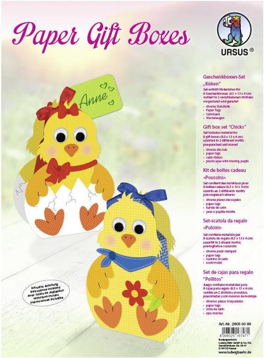 Produktbild Ursus Geschenkbox Küken (8 x)