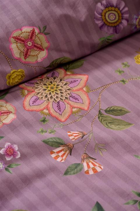 Actual product image PIP Studio Flores Bailando bed linen purple 135x200cm (1 set) (Duvet cover, 135x200 cm)