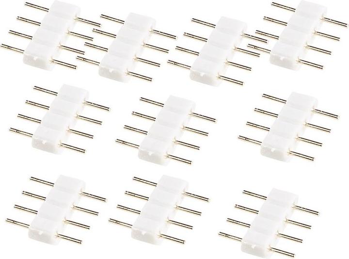 Produktbild Luminea 10er-Set Verbindungs-Stecker für LED-Streifen Serie LAC, LAK, LAM, LAT