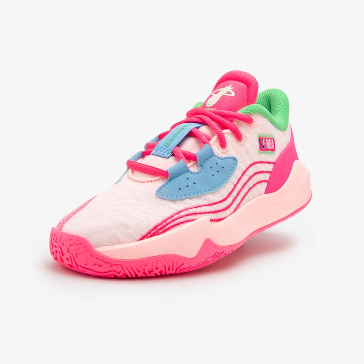 Image du produit Tarmak Chaussures de basket enfants basses NBA Miami Heat - Fast 900 Low-1 rose (37)
