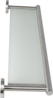 Actual product image Axentia Wall glass shelf Naples, stainless steel, 54 cm