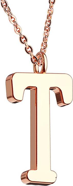 Produktbild Star Piercing Kette rosegold Anhänger Buchstabe T (ohne Messing, Chirurgenstahl 316L)