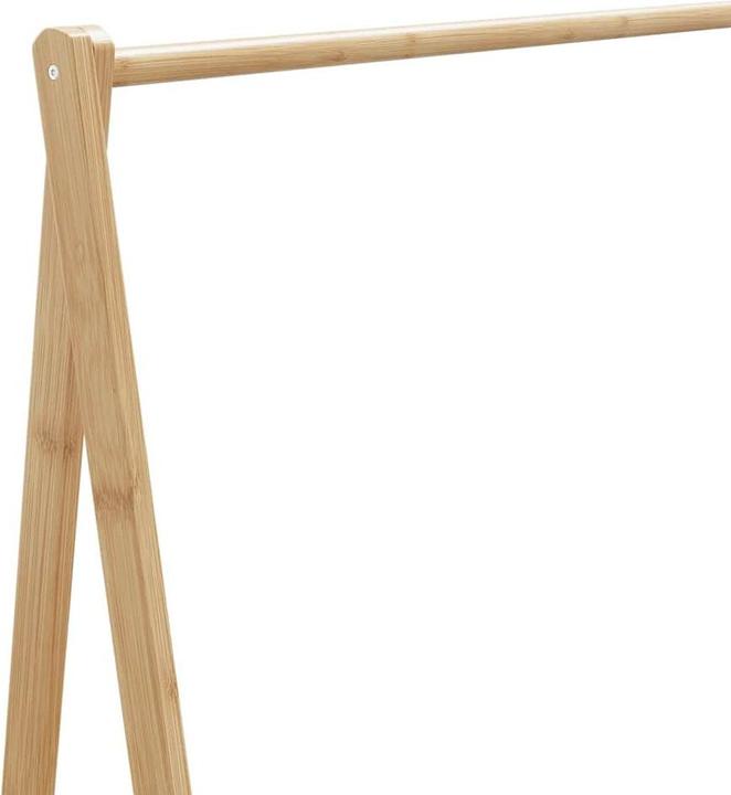 Produktbild VidaXL Kleiderständer mit Ablagen und Rollen 106x34x106,5 cm Bambus