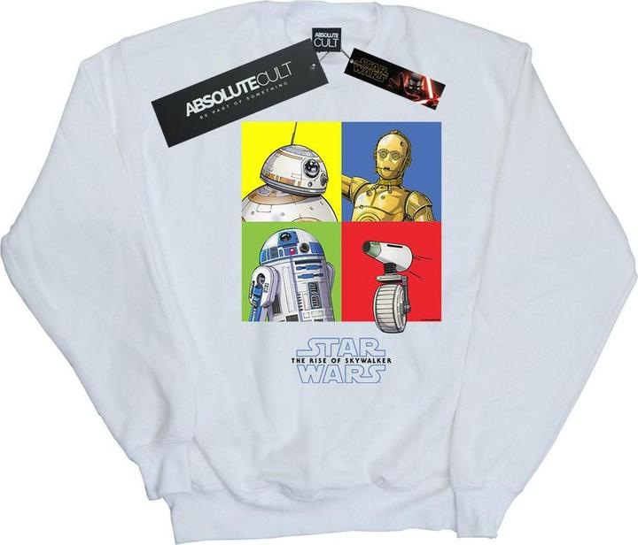 Actual product image Star Wars Mens The Rise Of Skywalker Droid Squares Sweatshirt (XL)