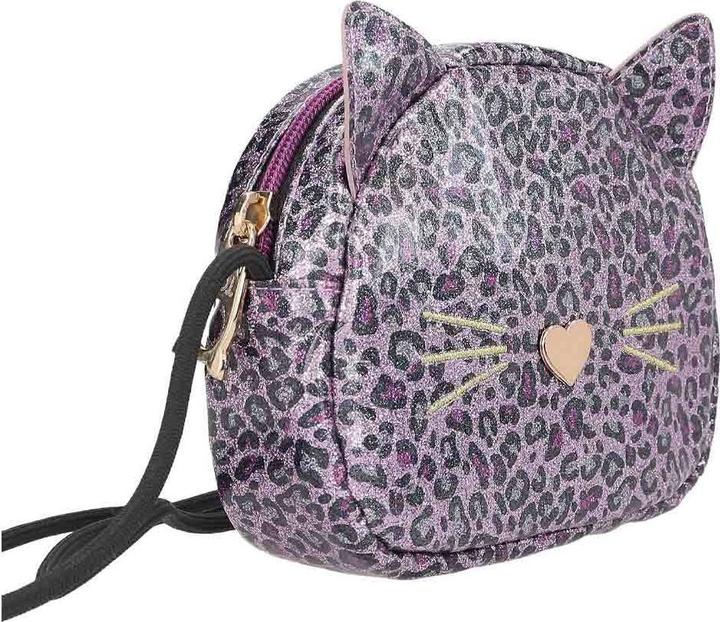 Produktbild Magni Depesche TOPModel Umhängetasche REBEL KITTY klein lila schwarz rosa 5x16x13cm